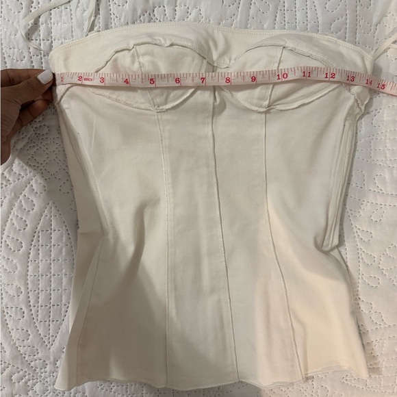 Dolce & Gabbana Cream Strapless Top - Picture 4 of 10